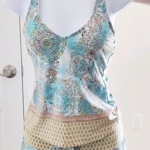 Athleta 2 piece tankini swimsuit